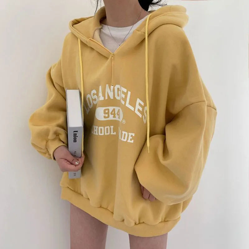 Relaxed Fit Women's LA Graphic Hoodie