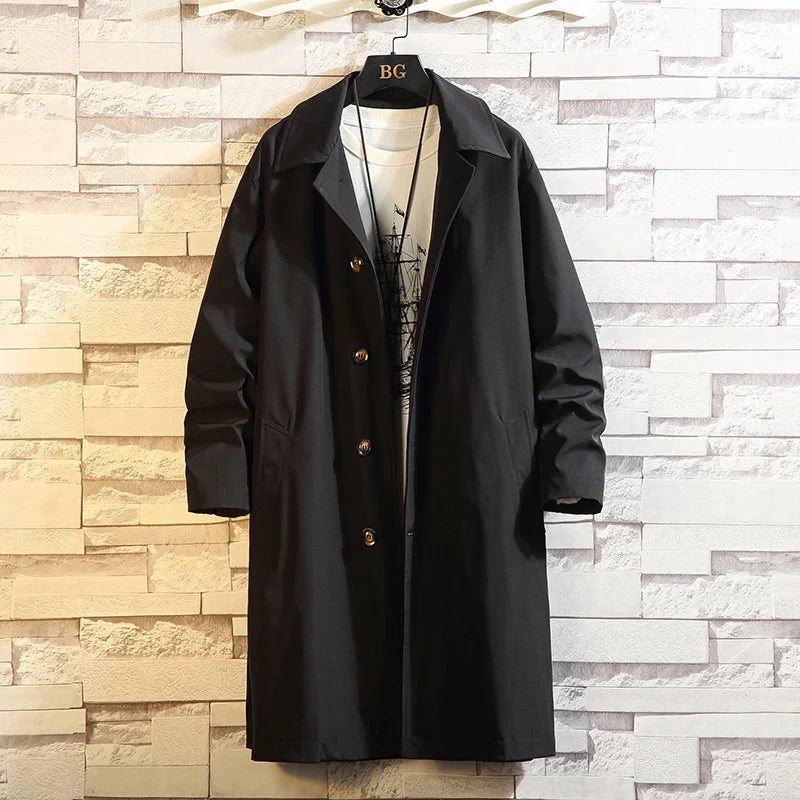 Large Black Waterproof Mens Windbreaker Jacket