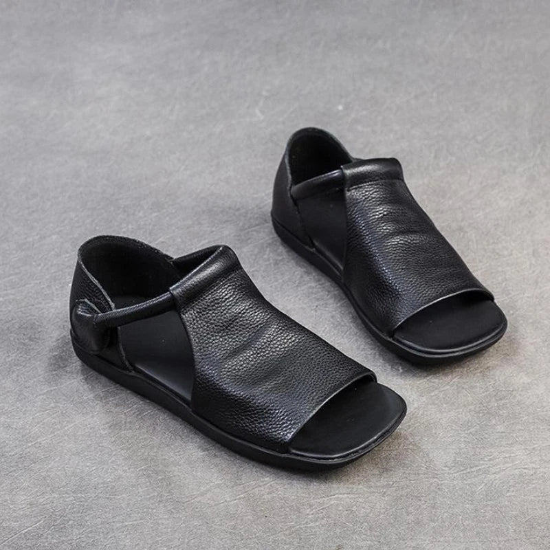 Vintage Style Flat Flip Flop Sandals
