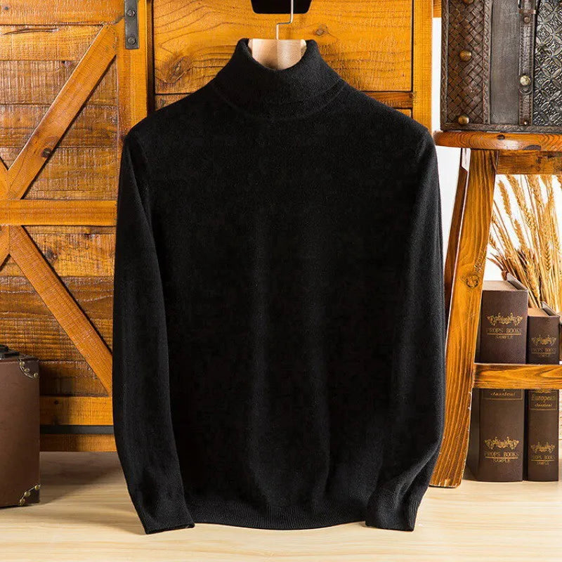 Luxury Soft Cashmere Crew Neck Sweater for Men