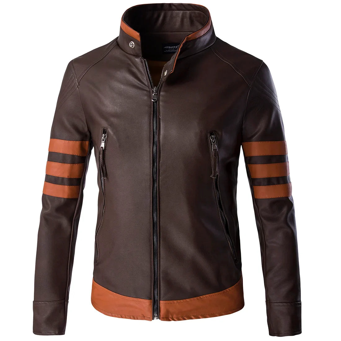 Men's Classic Biker PU Leather Jacket - BritishElegance