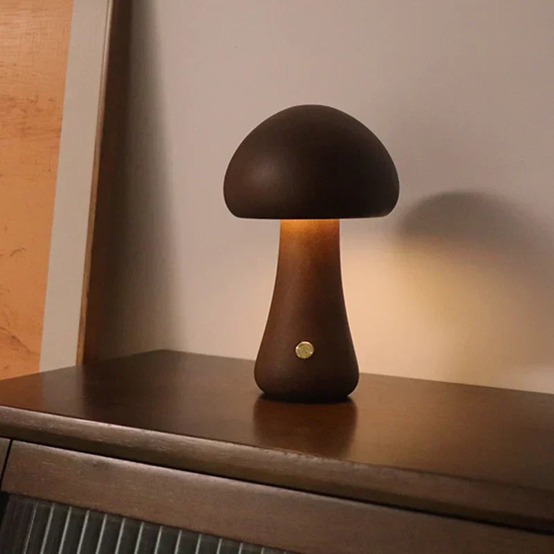 Natural Wood LED Desk Lamp