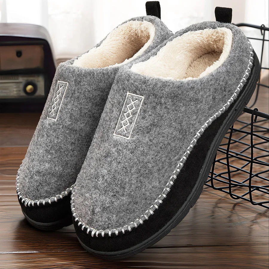 Cozy Men's Fleece Lined Slipper Boots