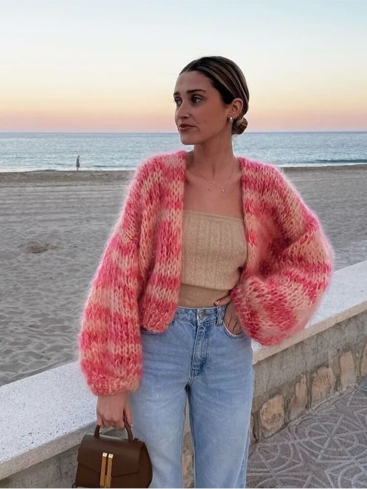 Cozy Short Sleeve Winter Sweater