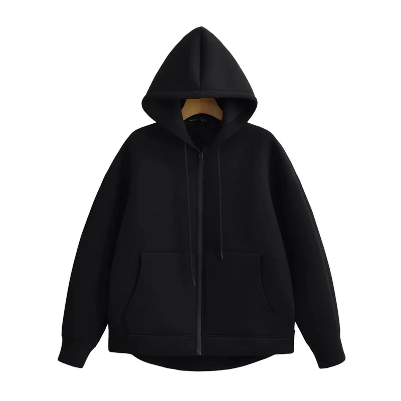 Comfy Women's Large Hooded Sweatshirt with Pockets