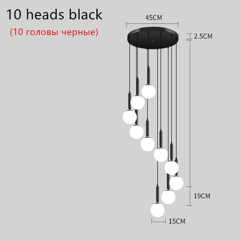 Elegant Glass Globe Chandelier