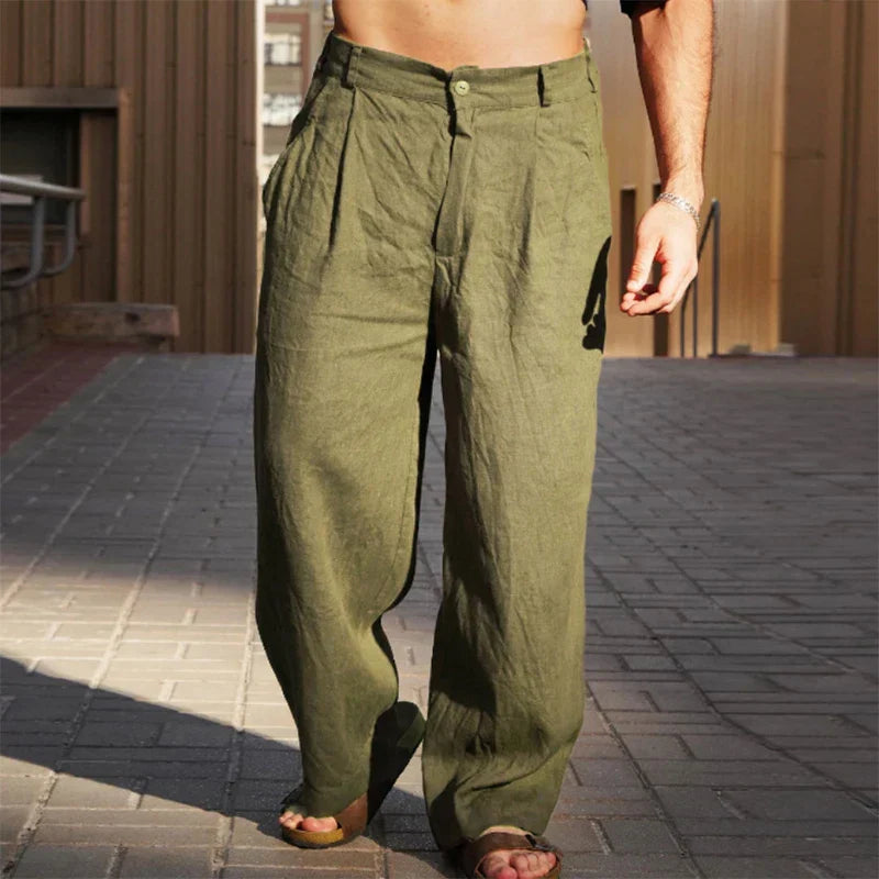 Comfortable Fit Mens Wide Leg Pants