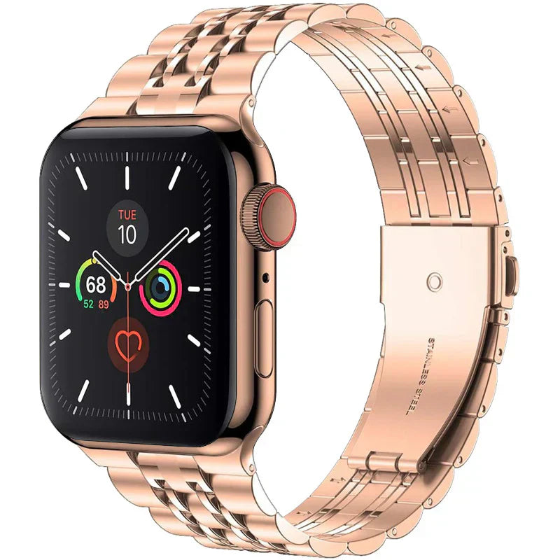 Durable Metal Clasp Strap for Apple Watch