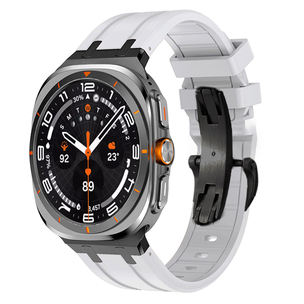 Durable Soft Strap with Metal Clip for Samsung Watch Ultra