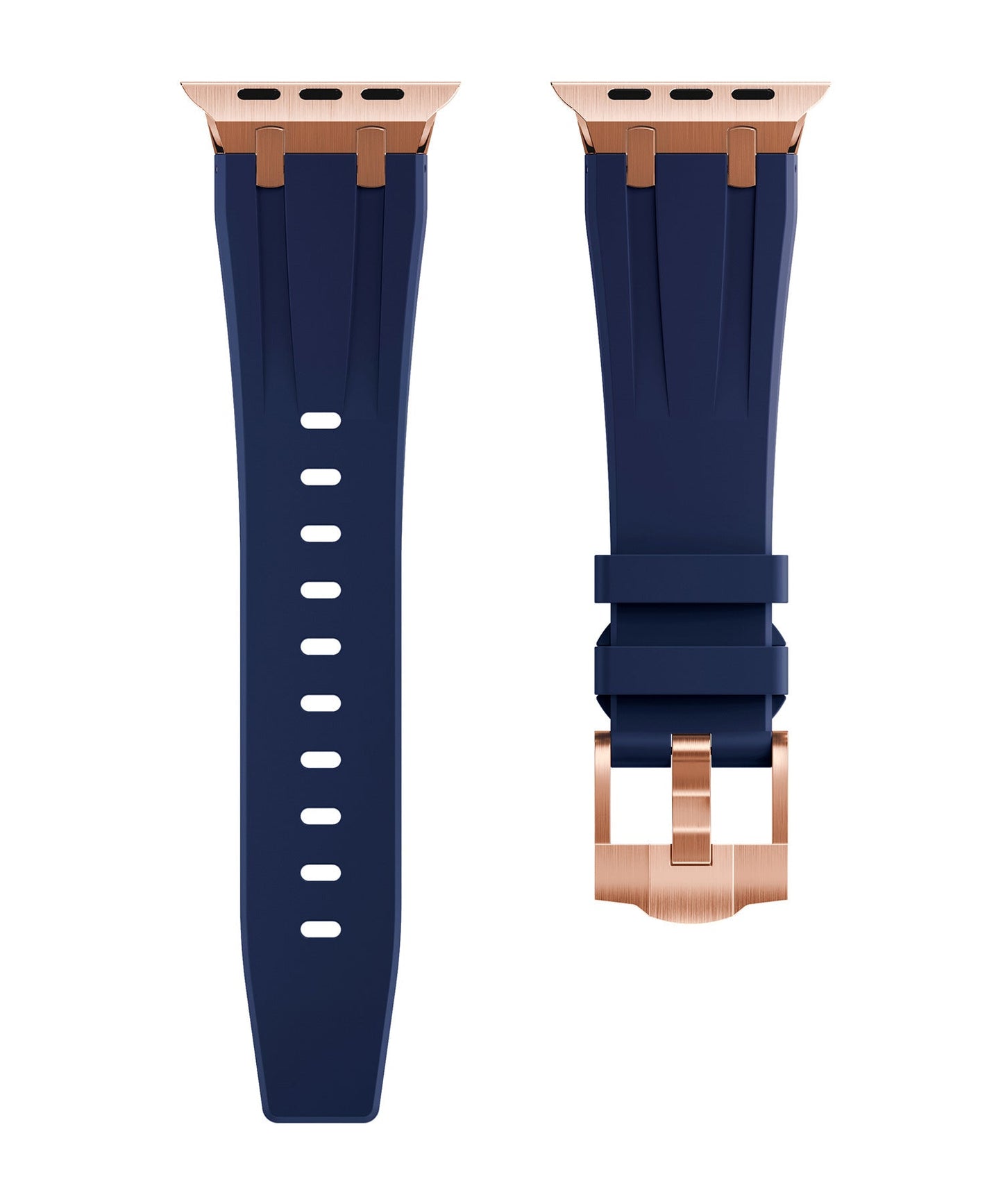 Durable Rubber Strap For Apple Watch With Metal Buckle