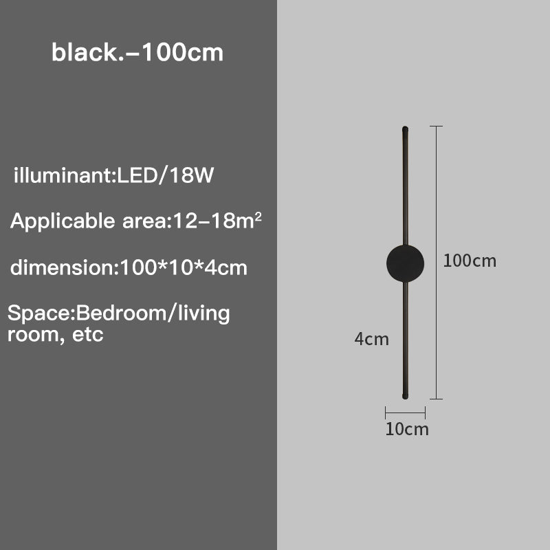 Slim LED Wall Lamp with Adjustable Brightness