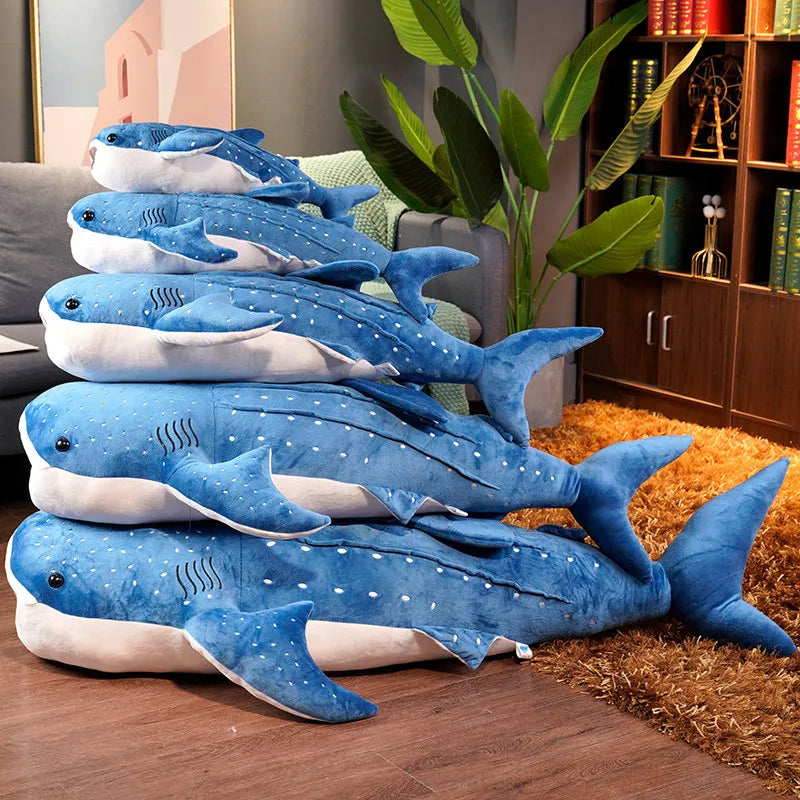 Big Cuddly Shark Plush Toy Soft Ocean Friend - VogeLuxe