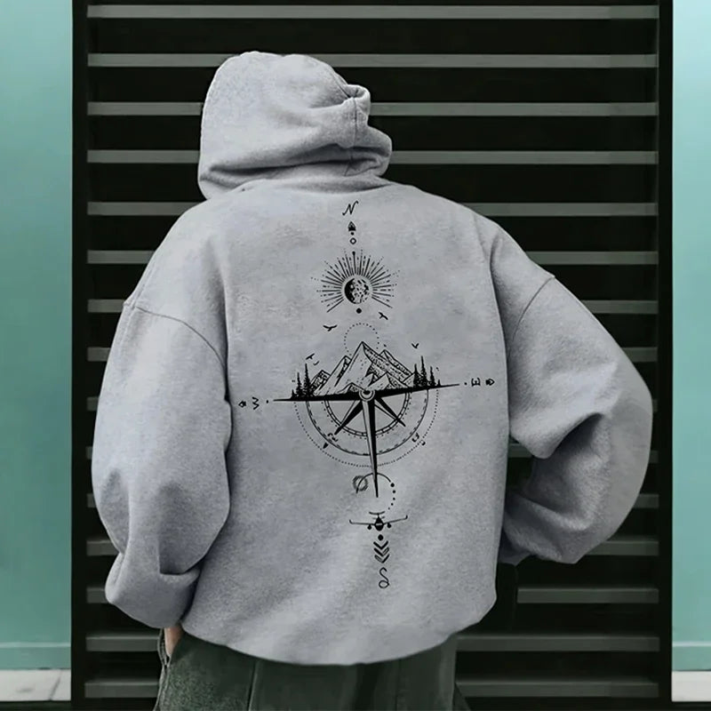 Classic Navigation Map Hooded Sweatshirt