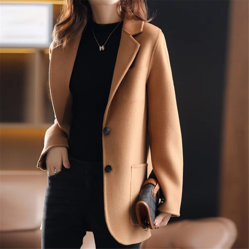 Ladies Classic Button Front Trench Coat