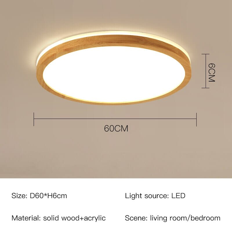 Natural Wood Table Lamp