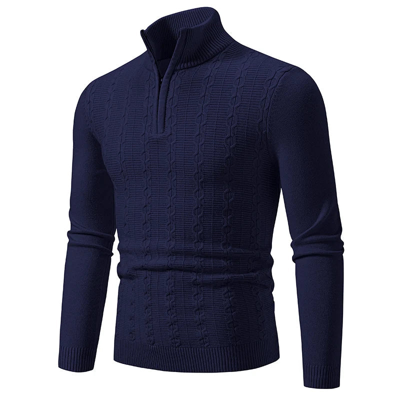 Cozy Men's Winter Crew Neck Pullover Sweater