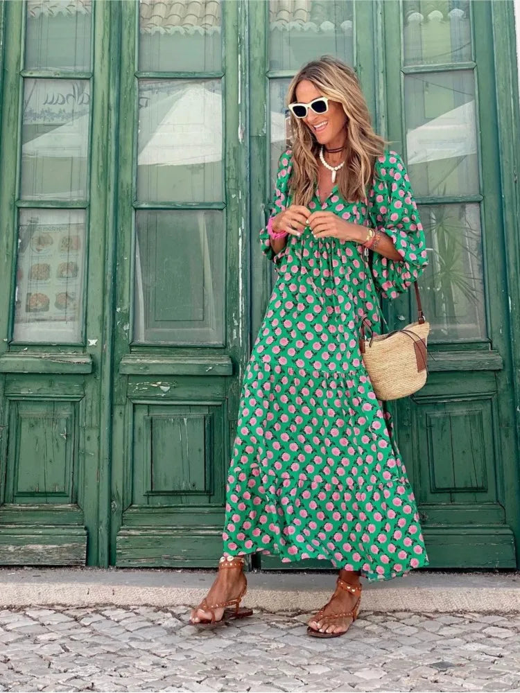Bohemian Long Floral Women's Summer Dress