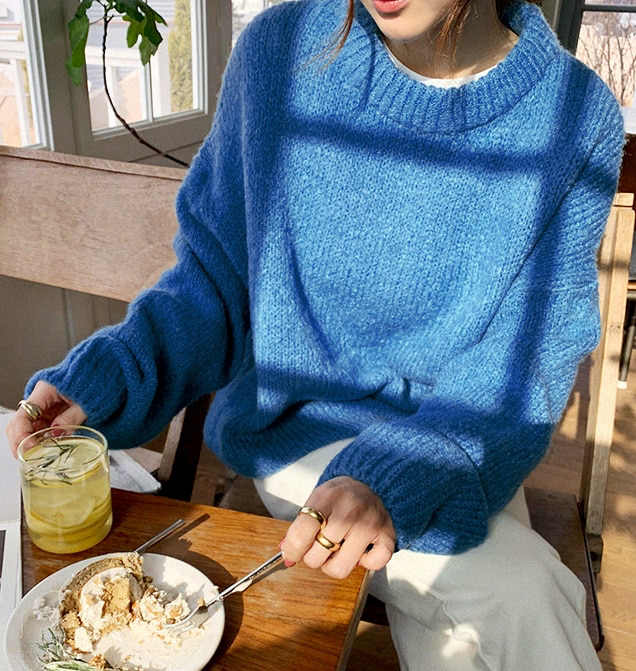 Warm Women's Cozy Crew Neck Winter Sweater