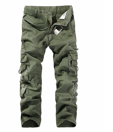Relaxed Fit Cargo Pants for Men with Multiple Pockets