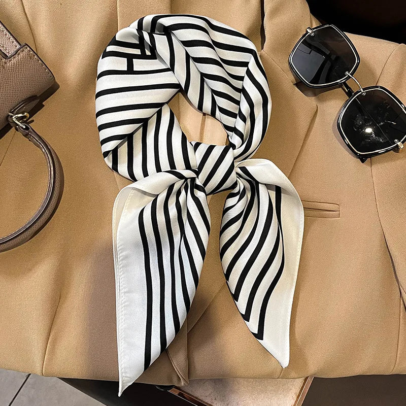Soft Plaid Scarf for Women Hair and Neck Wear