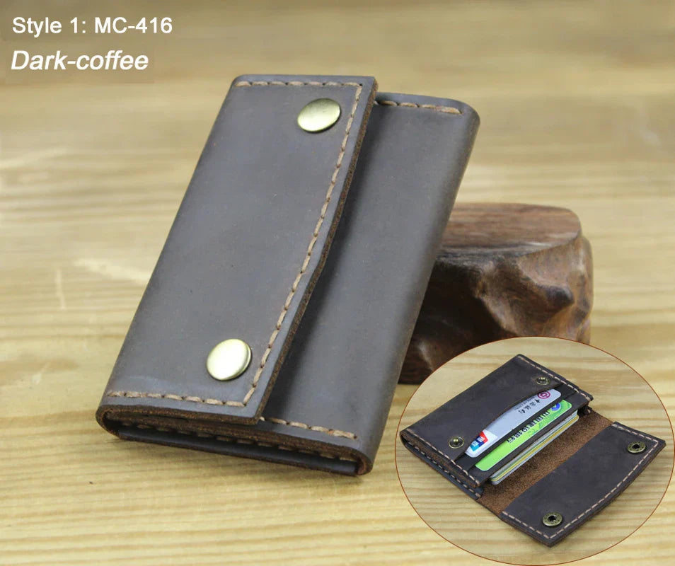 Premium Brown Leather Card Wallet