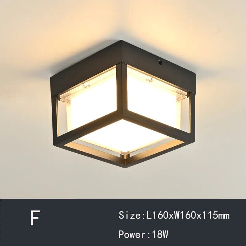 Vintage Patterned Overhead Hallway Lighting Fixtures
