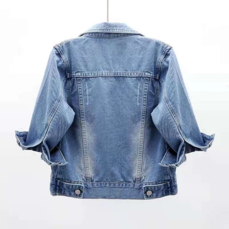 Fashionable Ladies Denim Vest Jacket