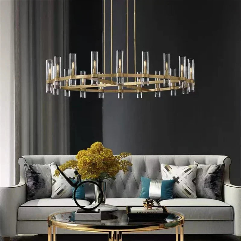Rustic Country Glass Pendant Light - VogeLuxe