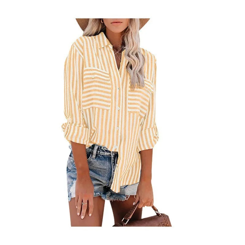 Classic Striped Shirt for Ladies - Elegant Style