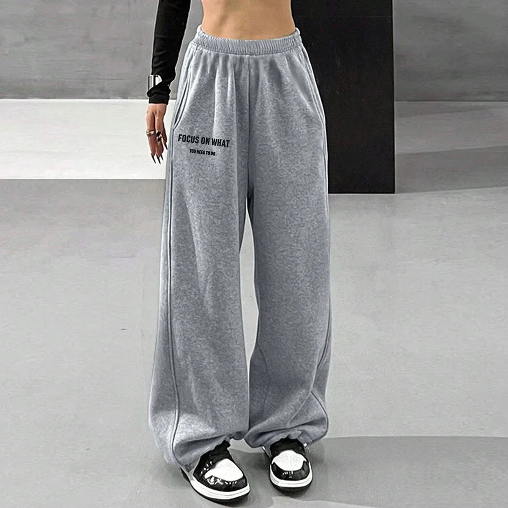 Comfortable High Waist Loose Fit Casual Pants