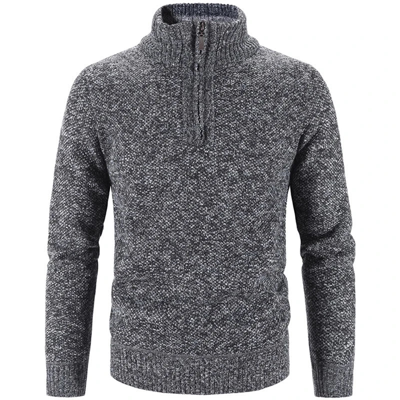 Warm Classic Crew Neck Winter Wool Sweater
