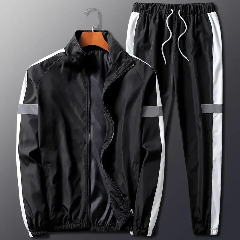 Men's Active Two-Piece Sport Tracksuit Set