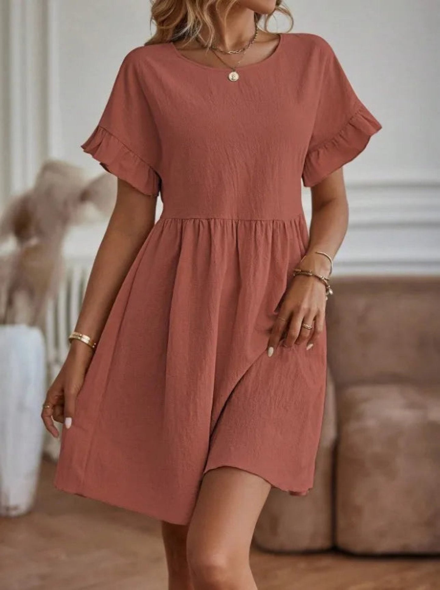 Summer Short Sundress - Lightweight Elegant Dress