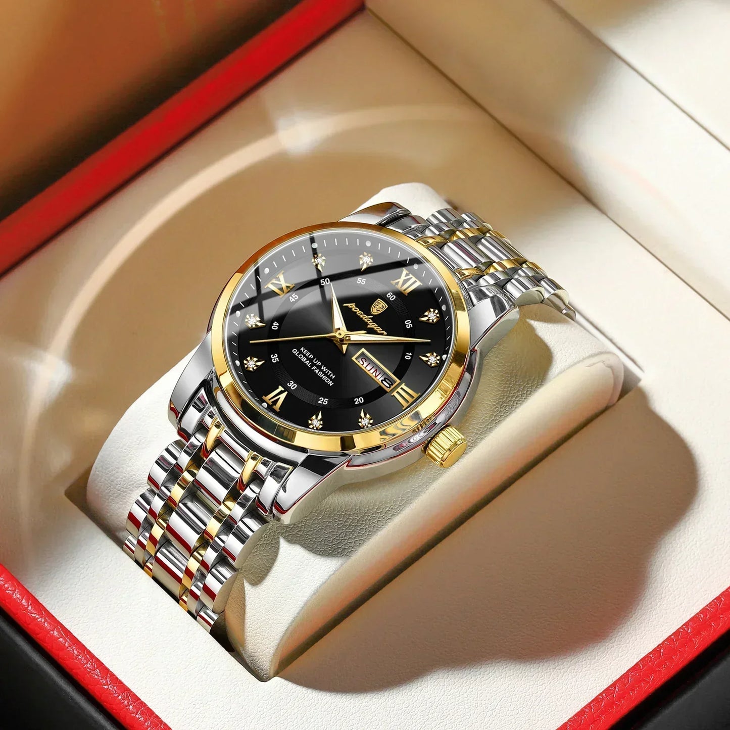 Luxury Crystal Quartz Watch