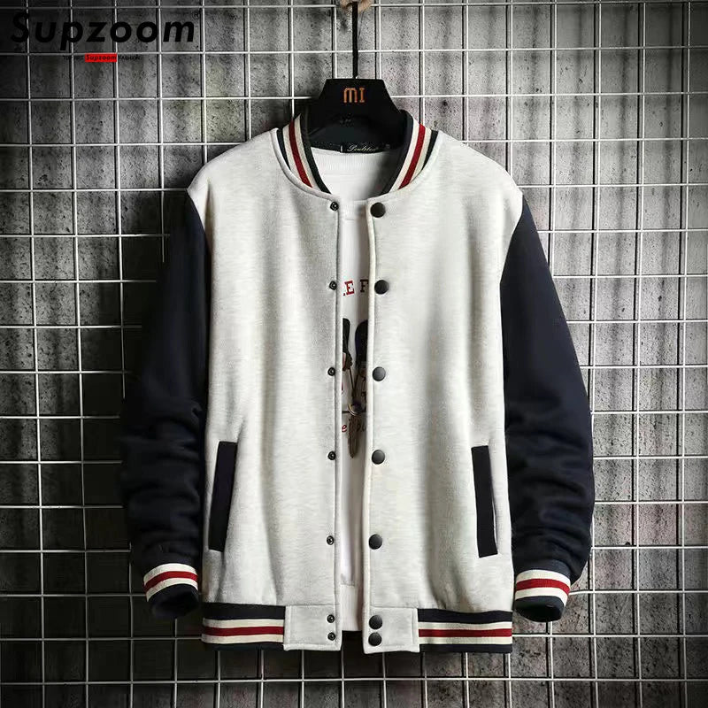 Warm Men's Fleece Bomber Coat