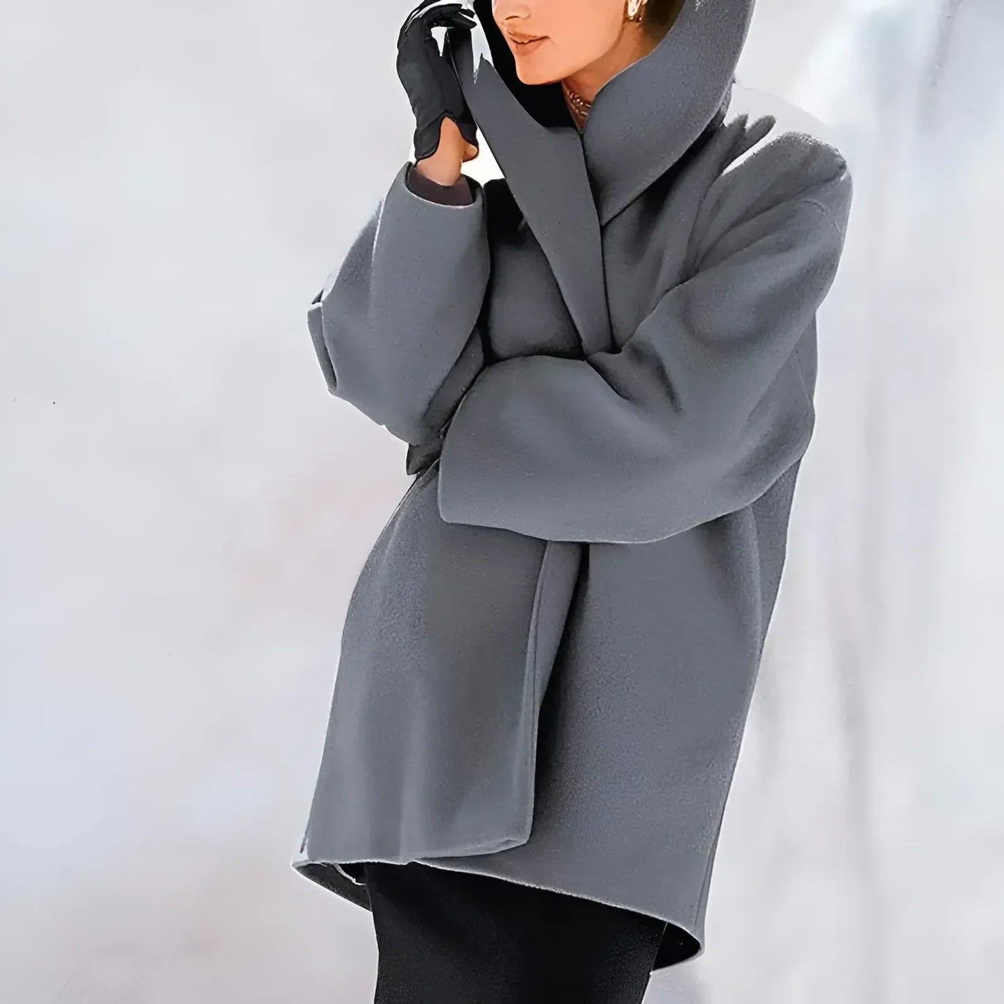 Women's Classic Warm Parka Coat with Buttons
