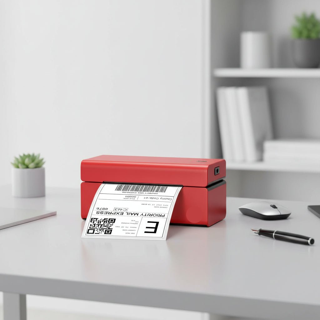 Compact USB Thermal Label Printer 4x6 Barcode