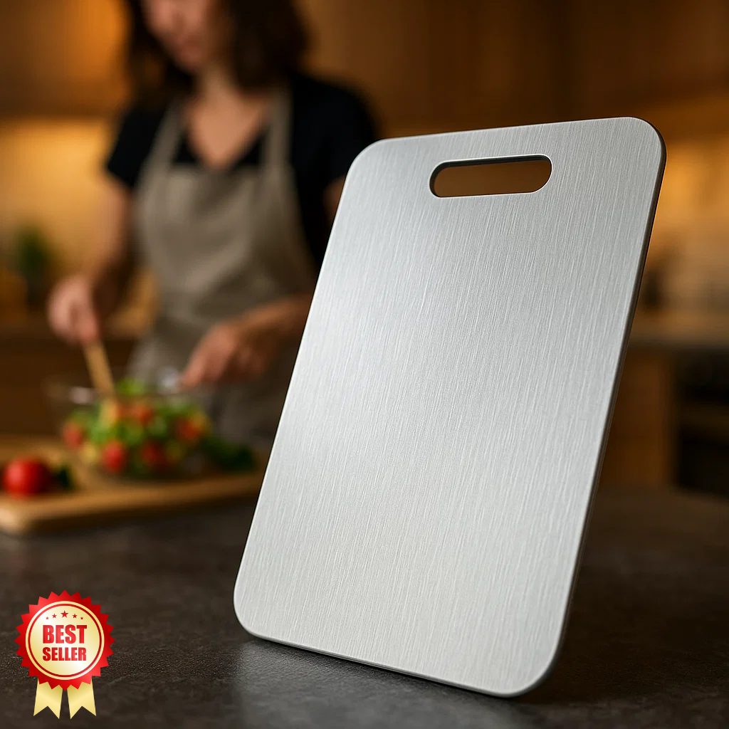 Hygienic Titanium Kitchen Cutting Board, Non Porous - BritishElegance