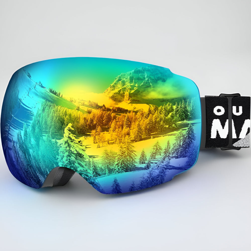 Premium Frameless Ski Goggles Interchangeable Lenses
