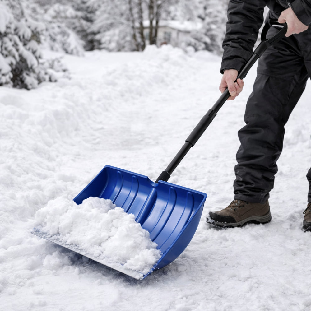 Heavy Duty Snow Shovel with Ergonomic Handle - VogeLuxe