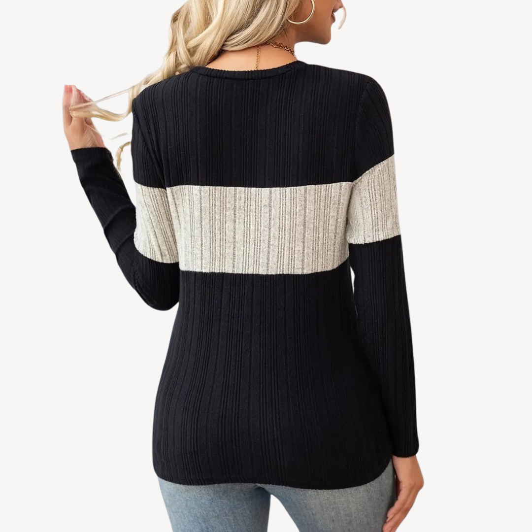 VogeLuxe | Women’s Color Block Long Sleeve