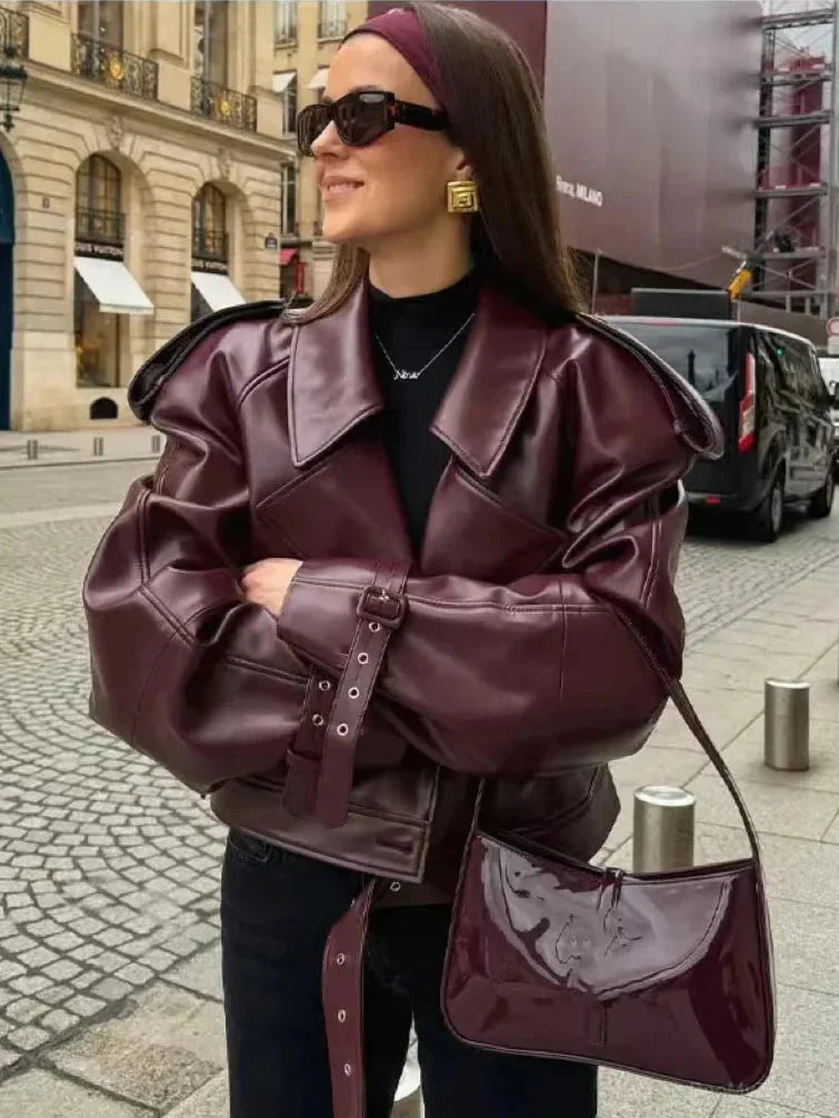 Ladies Quilted Zip Up Jacket - VogeLuxe