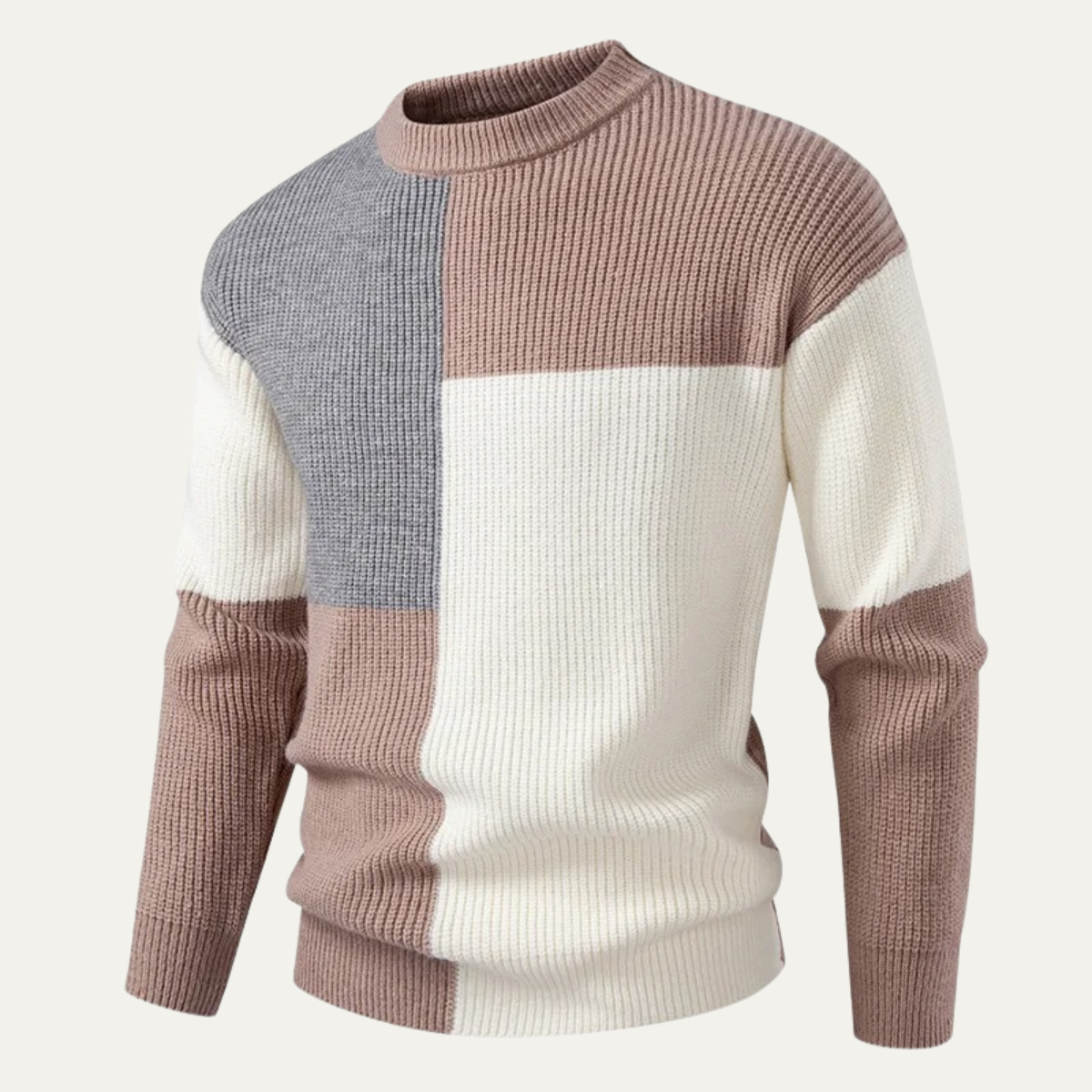 The Caldaro Men’s Warm Winter Colour Block Knit Jumper 5
