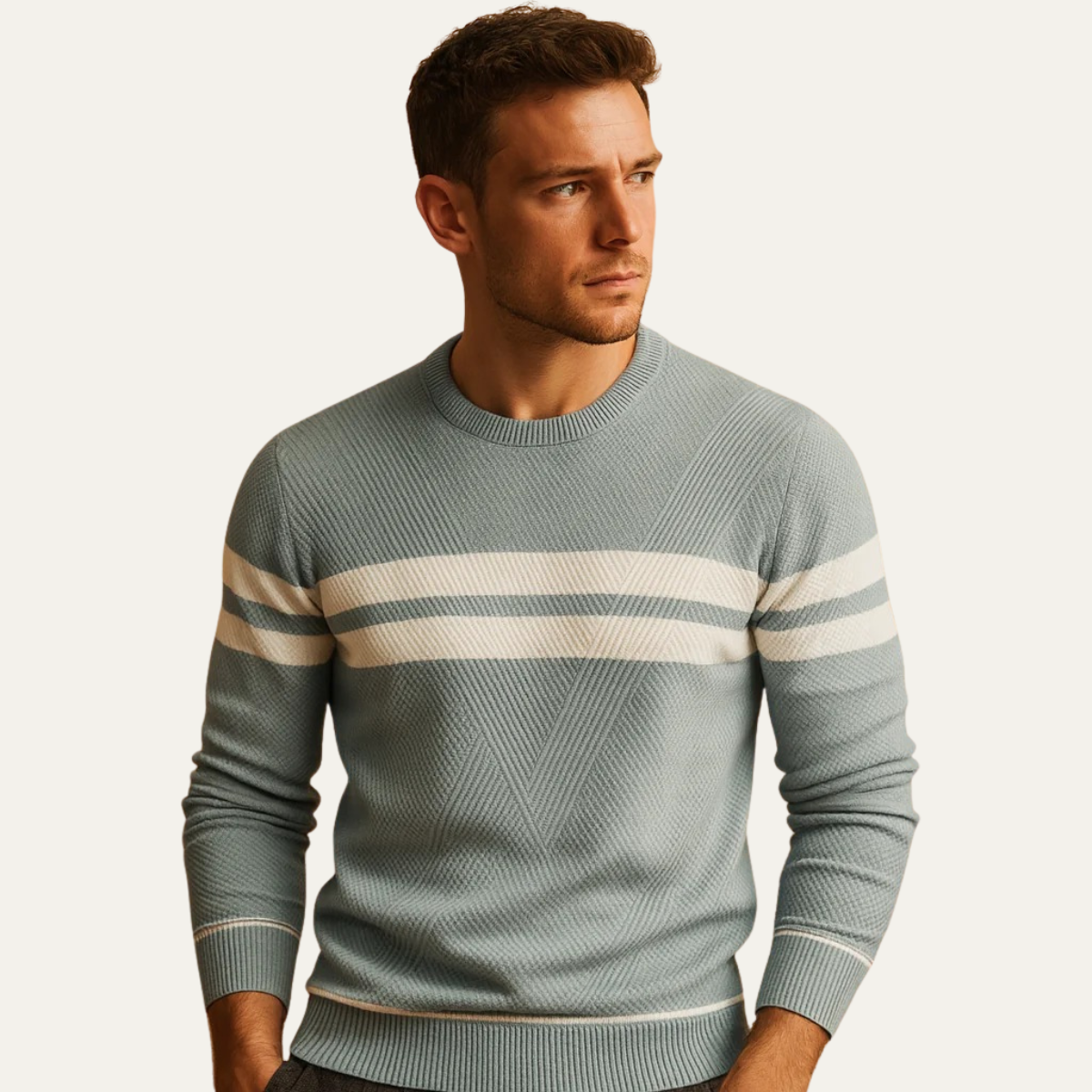 The Cambridge Knit Jumper with Stripes 3