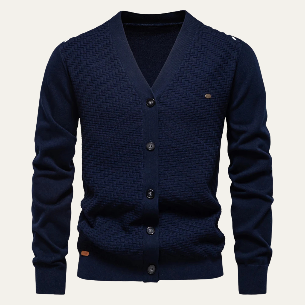 The Carmarthen Men's Stylish Button Front Knit Cardigan 6