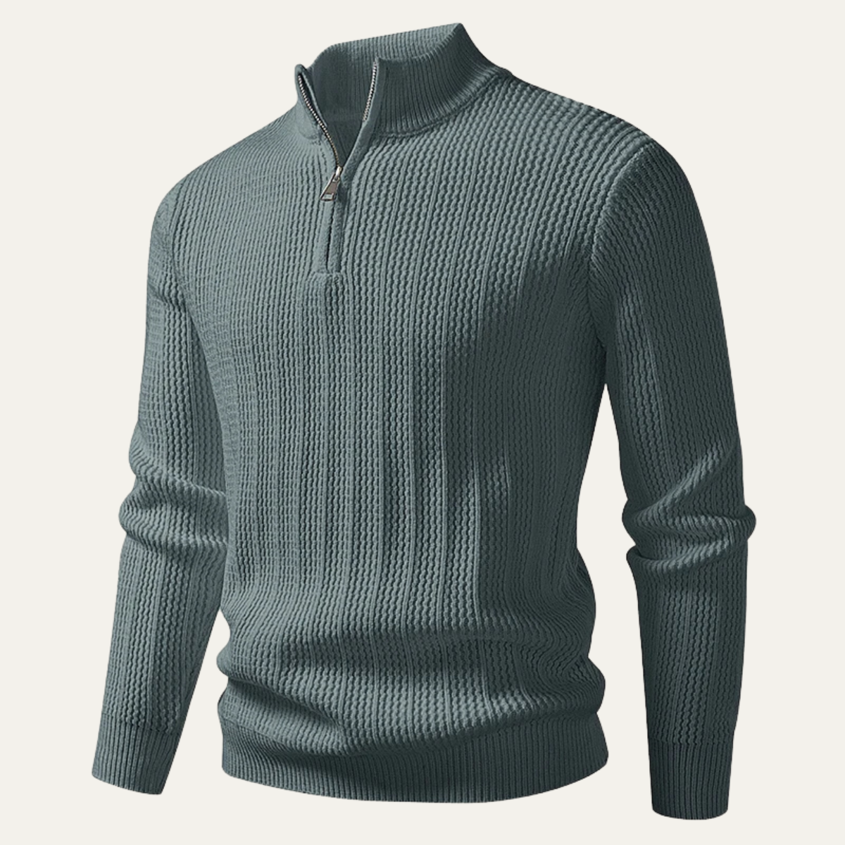 The Cavallino Men's Half Zip Knitted Winter Jumper 10