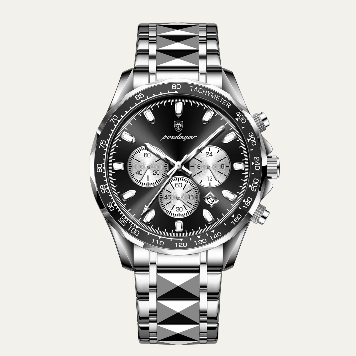 The Dubai Men’s Luxury Stainless Steel Waterproof Watch 5