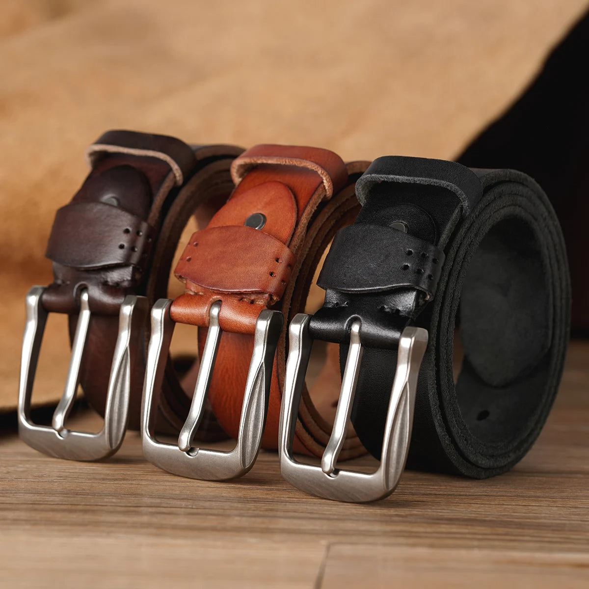 The Farnham Belt – Classic Cowhide Leather, Hand-Finished 6