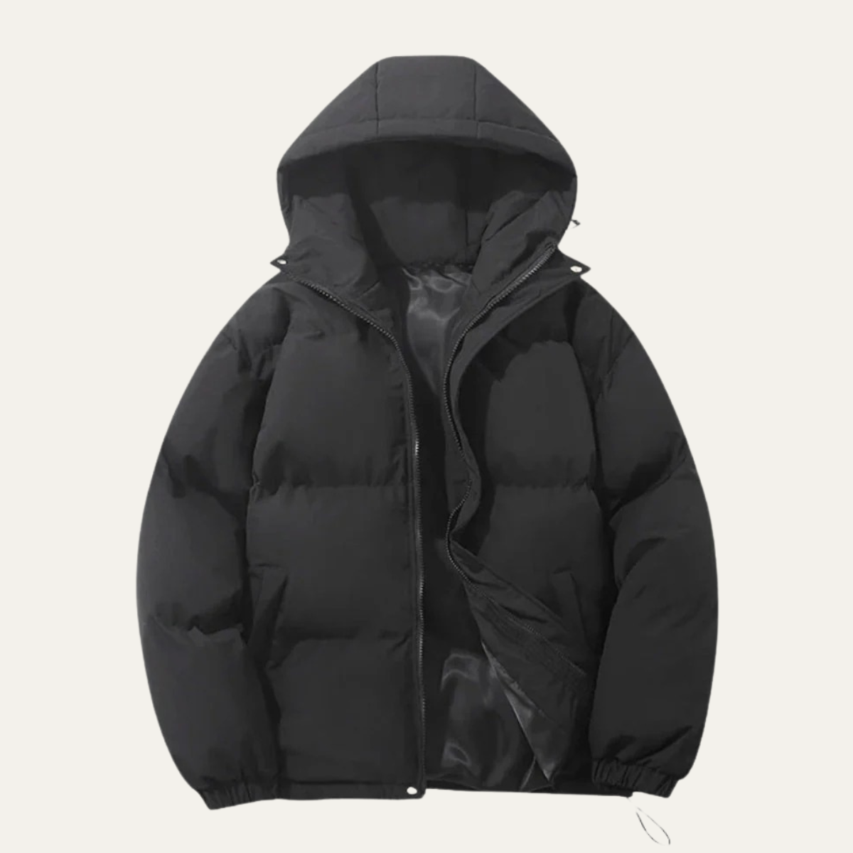 VogeLuxe | Men’s Sleek Hooded Quilted Puffer Jacket main image 1