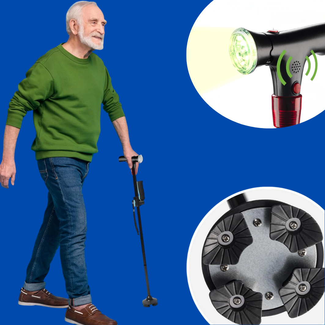 Comfort Grip Walking Cane for Seniors - VogeLuxe